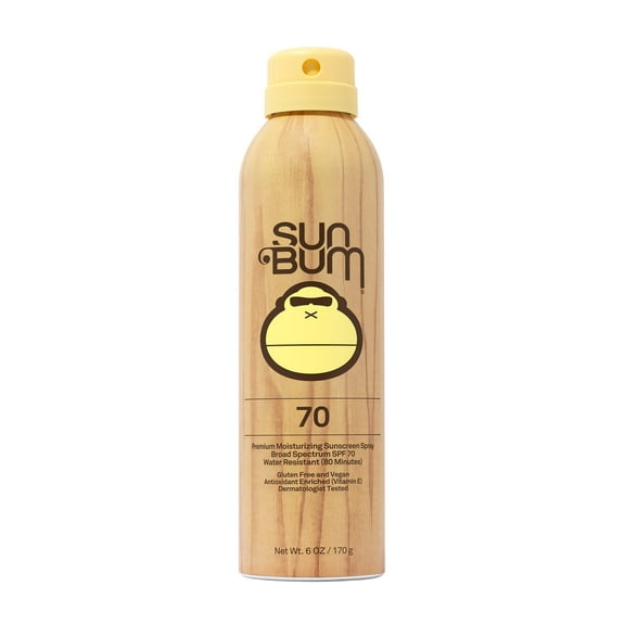 Sun Bum Premium Moisturizing Sunscreen Spray, SPF 70, 6 oz