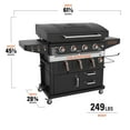 "Blackstone Outdoor 36"" Griddle Grill with Dual Air Fryer and Hood