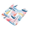 thumbnail image 3 of Bathroom Plush Absorbent Mat Single U-pad 20x24 Inches Bath Mat Fluffy Suitable For Bathroom Toilet Living Room Absorb Water Non-Slip Durable Pink Sailboat, 3 of 9