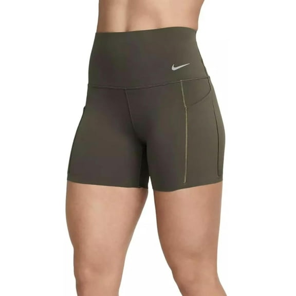 Nike Universa Women's Medium-Support High-Waisted 5" Biker Training Shorts with Pocket Medium