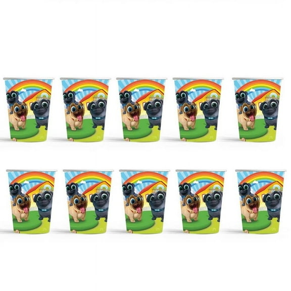Puppy Dog Pals Birthday Party Supplies Cups Tableware Disposable Paper Mouthwash Drinking Cups