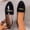 Black, variant on Women's Patent Leather Round Toe Loafers, Plus Size Comfortable Slip On Casual Work Shoes, Soft Sole Lightweight Loafers for Daily Wear Office Shopping
