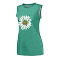 thumbnail image 7 of Fshinging Women'S Tank Tops Daisy Flower Print Casual Sleeveless T Shirts Summer Vest Plus Size Clothing, 7 of 7
