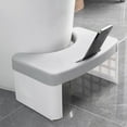 thumbnail image 4 of HLONKToilet Stool Squatting Poop Stool Bathroom Potty Step Stool Toilet Assistance Steps Stackable and Detachable - Blue Portable and Space-Saving Design for Home Use Gray, 4 of 8