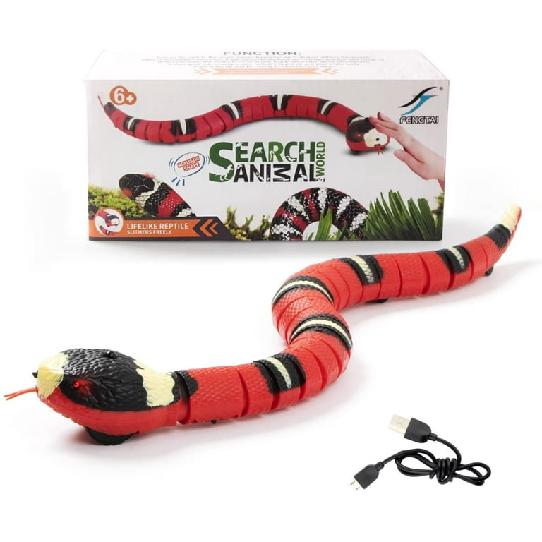 Smart Sensing Interactive Snake Toy for Cats, Automático