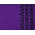 thumbnail image 2 of Zelouf Double Border Flock Mixed Sil Glitt On N/p Taff 1X  , Sewing, DIY, Crafts Fabric by the Yard, Purple Glitz, 3 Yard, 2 of 2