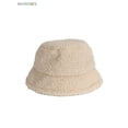 thumbnail image 2 of BadPiggies Women Winter Bucket Hat Adjustable Vintage Cloche Hats Warm Faux Fur Wool Outdoor Fisherman Cap (Beige), 2 of 6