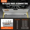 thumbnail image 2 of VEVOR Wheel Alignment Tool 2-Pack Alignment Tool Toe Plates Stainless Steel Toe Angle Measurement Tool Plate 4 Alignment Rods and Magnetic Slots Includes Measuring Tapes & Conversion Chart, 2 of 5