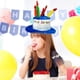 thumbnail image 5 of Happy Birthday Hat, Plush Happy Birthday Cake Hat (1 Piece) Banmo, 5 of 5
