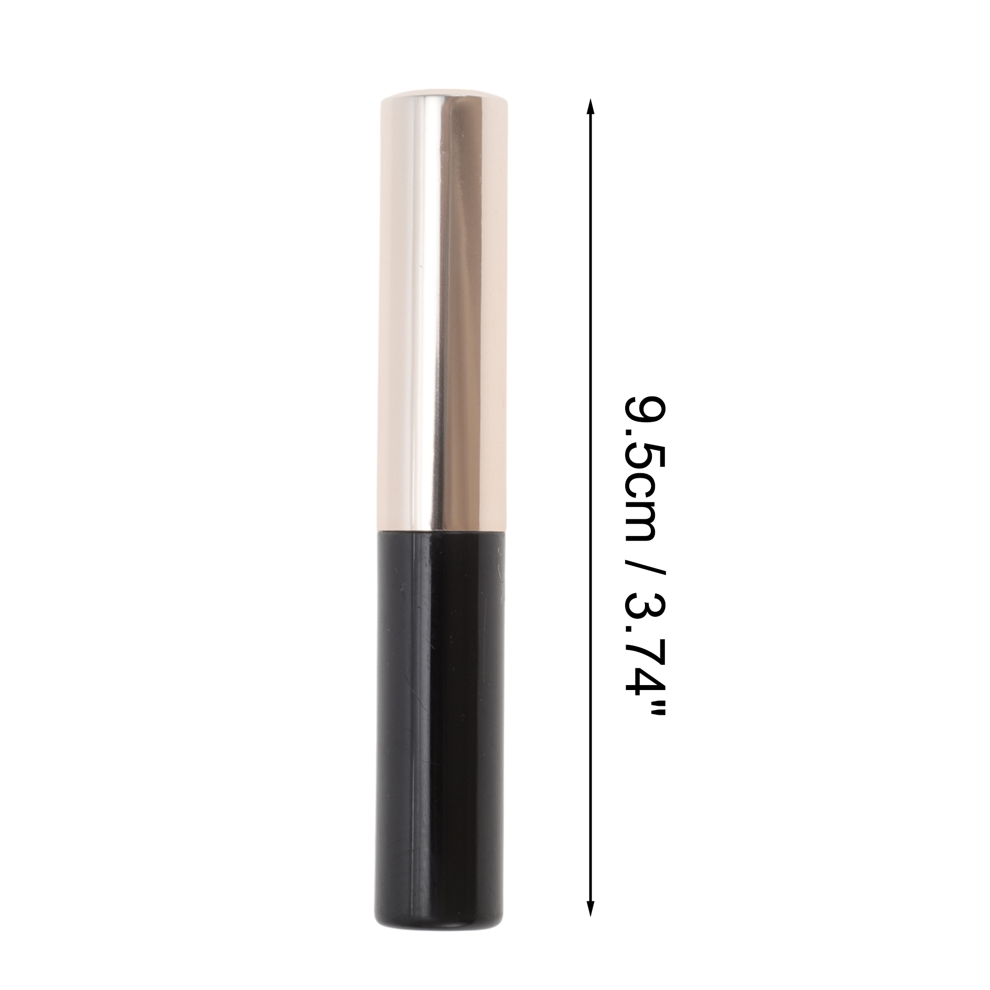 Unique Bargains 1 Pc Durable Lightweight Lip Brush with Lid for Travel Black