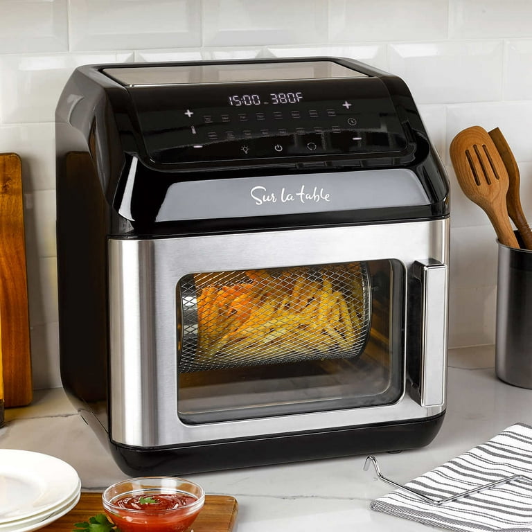 SUR LA TABLE KITCHEN ESSENTIALS Multifunctional Air Fryer Toaster Oven with  Large Window for Easy Viewing, Designed with 7-Presets - Air Fry, Bake