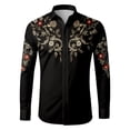 thumbnail image 3 of Western Cowboy Shirt for Men Retro Casual Long Sleeve Button Down Collared Shirt, 3 of 5