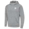 thumbnail image 2 of Men's Antigua Heather Gray Atlanta Falcons-Victory Pullover Hoodie, 2 of 4