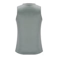 thumbnail image 7 of WAVSUF Tall Big Mens Bodybuilding Sleeveles Solid Color Tank Tops Tight Pullover Gray Size L, 7 of 7
