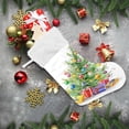 thumbnail image 6 of Christmas Tree Winter Christmas Stockings Xmas Balls Christmas Presonalized Large Stocking Sock, Set of 1 Xmas Party Winter Decor Candy Bag Family Holiday Gift, 17.7 Inch, 6 of 7