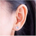 thumbnail image 4 of 200pcs 316 Grade Surgical Stainless Steel Hypoallergenic Stud Earring Posts 4mm Small Flat Board Glue On Post Setting with Earnut Backings SEF221-4, 4 of 5