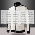 thumbnail image 4 of HBGVBA Men's Track Jacket, Stand Collar Full‑Zip Color Blocked Sport Coat, Contrast Stripe Ribbed Cuff Outerwear for Gym Running Daily Casual Wear, 4 of 6