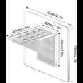 thumbnail image 3 of Adhesive Shelf Bracket, Double Row Thickened and Reinforced Design, Heavy Duty Punch Free Shelf Support Pegs for Shelves Kitchen Cabinet Book Closet (Clear/1 Pack) 5.91x2.76", 3 of 6