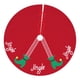 thumbnail image 4 of Falda de de Navidad, falda de de Navidad decorativa elegante cubierta de base redonda delantal de base de de Navidad para fiesta, Estilo B, 4 of 8