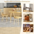 thumbnail image 6 of Costway Rubber Wood Windsor Dining Chairs Set of 2 with Spindle Back for Living Room Natural, 6 of 9