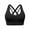 Black, variant on SELONE Plus Size Sports Bras for Women Support Yoga Bra Cross Back T-Shirt Bralettes Solid Underwear for Workout Fitness