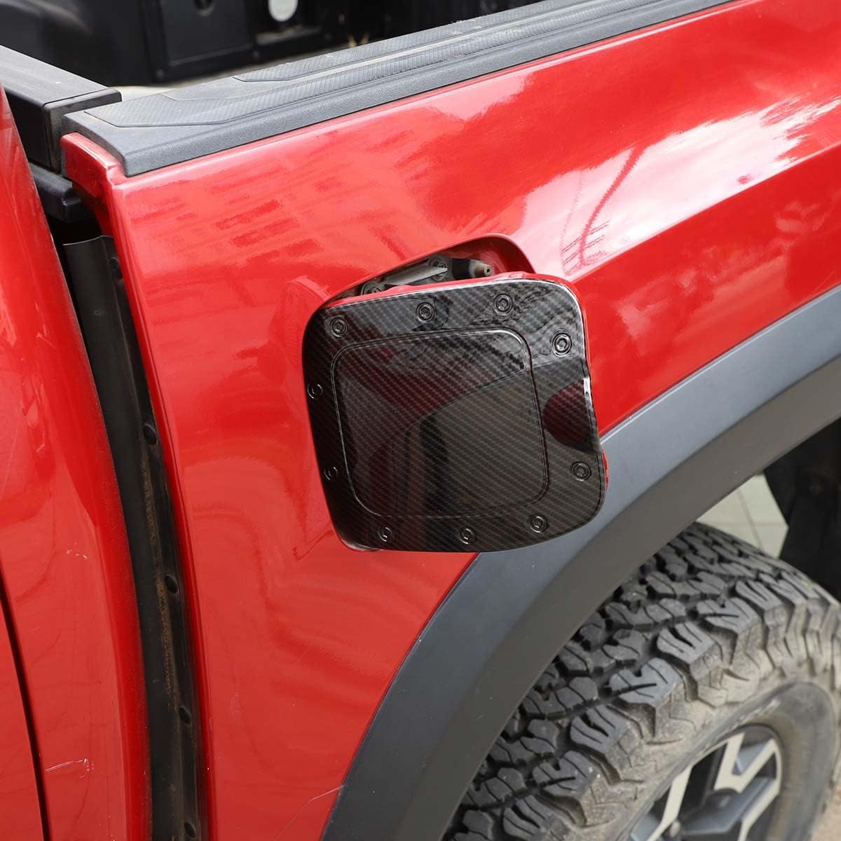 TINKI for Toyot@ Tacoma 2011 2012 2013 2014 2015 Fuel Tank Gas Cap, Car Fuel Tank Gas Filler Cap Cover Trim,Oil Fuel Tank Cap Cover Trim,Exterior Accessories
