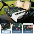 thumbnail image 4 of Easy Maintenance Flowers Print 51" x 31" Golf Cart Seat Protector, Simple Clean Towel Cover for Standard Front Bench Seats, 4 of 8