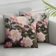 thumbnail image 3 of Dusky Rose Print Throw Pillow Covers Soft Corduroy Pillow Cushion Covers Pillowcase for Sofa Living Room Decoration Home, 3 of 7