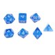 thumbnail image 2 of Dados De Acrílico Del Polígono Dados De 7Pcs Para Los Juegos Mazmorras DND MTG RPG Azul Yotijar Conjunto de dados poliédricos, 2 of 7