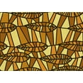 thumbnail image 1 of Ahgly Company Machine Washable Indoor Rectangle Transitional Yellow Area Rugs, 3' x 5', 1 of 7