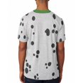 thumbnail image 2 of St Patrick's Day Dog Dalmatian Costume Green Collar Shamrock All Over Mens T Shirt Heather White 2XL, 2 of 2