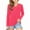 Pink2, variant on Qingpeng Girls Slim Long Sleeve T Shirts Kids Casual V Neck Cute Tops Solid Basic Tees
