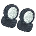 thumbnail image 3 of lionlar 4 Pieces Rubber Wheel Set 12mm Hex for Wltoys 144001 1/14 Remote Control Vehicle White, 3 of 6