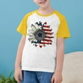 thumbnail image 2 of ZACPNCV Flag Shirt for Kids Boys USA Flag T-Shirt 4th of July Shirt Patriotic Tee Tops Independence Day Gifts Yellow 9-10 Years, 2 of 8