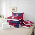 thumbnail image 6 of jejeloiu Texas Bedding Comforter Set 7pcs,Ball Game Lover Queen Bedding Sets,Baseball Sport City Queen Sheet Sets For Children,Super Cozy Room Decor Reversible, 6 of 8