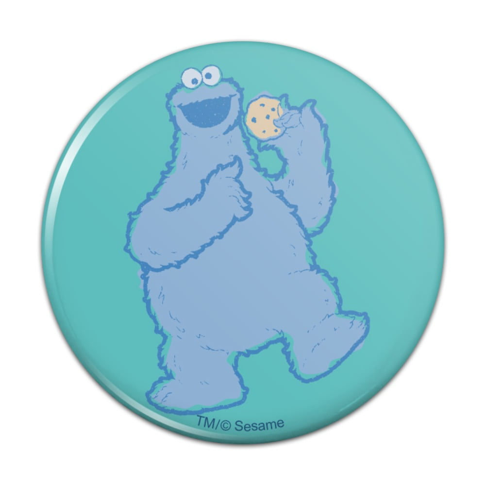 Sesame Street Cookie Monster Distressed Pinback Button Pin - Walmart.com