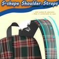 thumbnail image 5 of Red and Green Checkered Pattern 17" School Backpacks for Teens,Waterproof Oxford Fabric,S-Shape Padded Straps for School,Travel,Hiking,Camping, 5 of 6