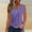 Purple, variant on V-neck Camisole for Women Sleeveless New Arrival Camisole Summer Solid Fashion Party Street Tanks