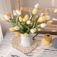 thumbnail image 5 of 10 Uds. De tulipanes falsos de PU, ramo de flores artificiales de tacto Real para decoración de boda, oficina en casa, 5 of 5