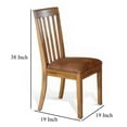 thumbnail image 5 of Marv Dining Chair, Slat Back, Light Brown Microfiber, Mahogany Mindi, 5 of 6