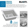 thumbnail image 7 of Ruvati USA RVM5025 25 x 22 in. Drop-in Topmount 16 Gauge Stainless Steel Single Bowl Kitchen Sink, 7 of 7