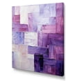 thumbnail image 2 of Designart "Abstract Shapes With Lilac Lattices" Abstract Shapes Canvas Art Print, 2 of 7