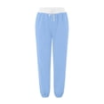 thumbnail image 3 of SNKSDGM Women's Plus Womens Dress Pants High Waisted White Linen Pants Women Tall Women Bottom Sweatpants Joggers Pants Workout High Waisted Yoga Pants with Pockets, 3 of 4