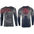 thumbnail image 2 of Archaic By Affliction Mens Thermal Shirt Dragon Rage, 2 of 7