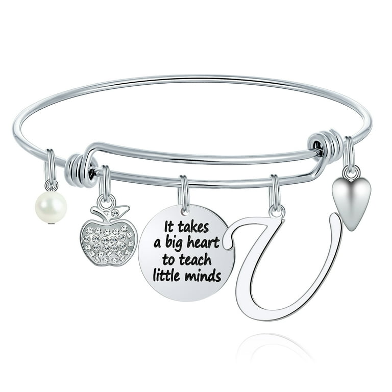 Teacher charm shop bangle