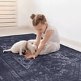 thumbnail image 5 of Black Washable Rug 5x8 Area Rug (Black+Gray, 5' x 8'), 5 of 5
