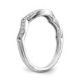thumbnail image 6 of 14K White Gold Ring Band Wedding Diamond Round, 6 of 7