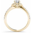 thumbnail image 3 of 1-1/4 Carat T.W. Diamond Flower-Shape Single Halo 14kt Yellow Gold Engagement Ring, 3 of 5