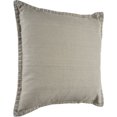thumbnail image 7 of Ox Bay Wilma 24" x 24" Taupe Stitch Bordered Cotton Adult Decorative Throw Pillow Cover, 7 of 7