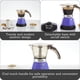 thumbnail image 2 of Cafetera eléctrica Imusa con capacidad para 3 o 2 tazas, color morado, 2 of 7